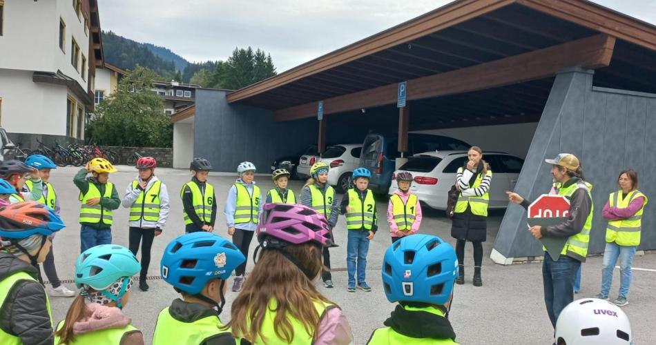 Erste Radfahrübung