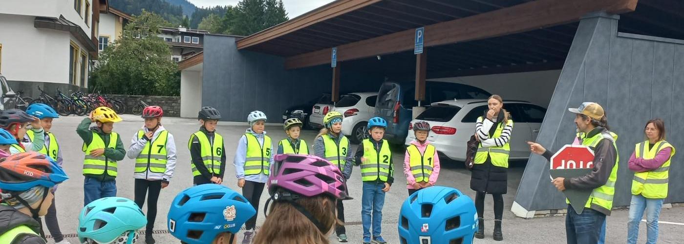 Erste Radfahrübung